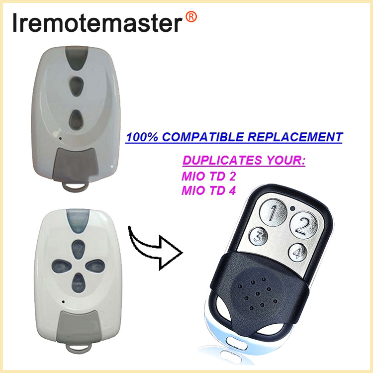 Til MIO TR2 TR4 Garagefjernbetjening Rolling Code 433MHz