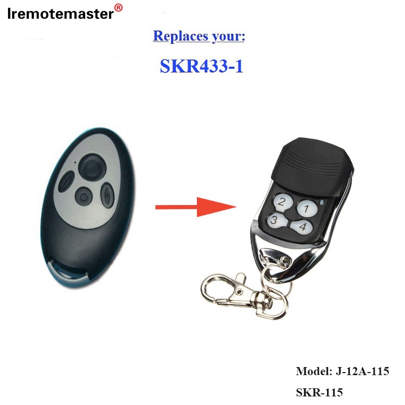 Til SKR433-3 garageport udskiftning fjernbetjening rullende kode 433,92mhz